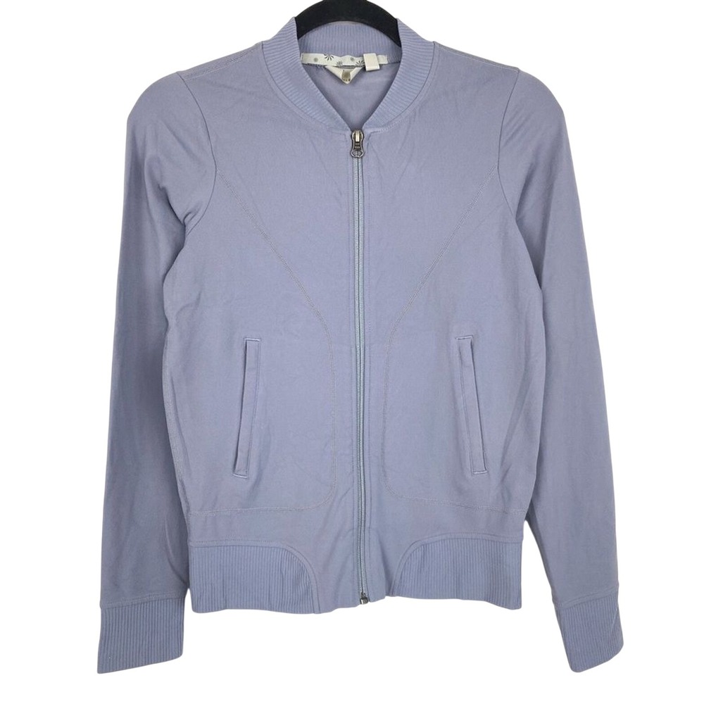 Athleta Womens Jacket XXS Purple Bombtastic Full Zip Tennis Prep Athletic